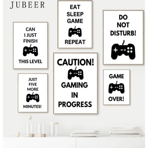 Game Room Decoration Picture for Boys Room Canvas Wall Art Bedroom Wall Decoration Gaming Room Posters Teen Room Decoration