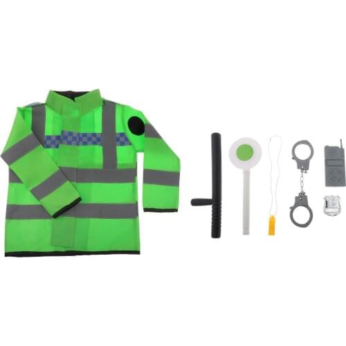 Costume Role for Kids Costume Role Scooter Policeman Officer Cosplay Coat