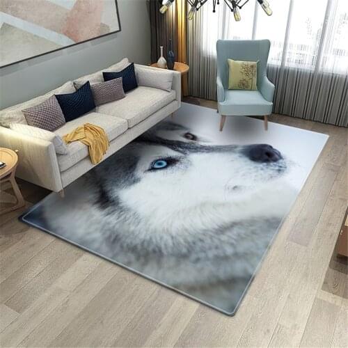Husky Dog Rug Bedroom Floor Mat Teen Room Decoration Cute Animal Carpet Children Soft Sponge Mat For Child Bedroom Doormat