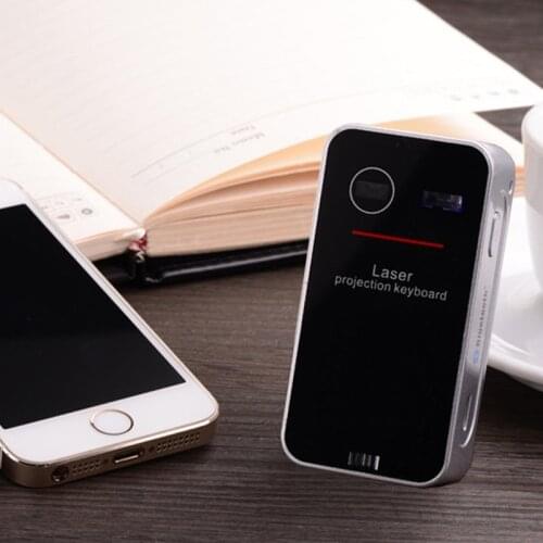 Pohiks 1pc Laser Projection Virtual Keyboard Portable Wireless bluetooth-compatible Keypad For Smartphone PC Tablet Laptop