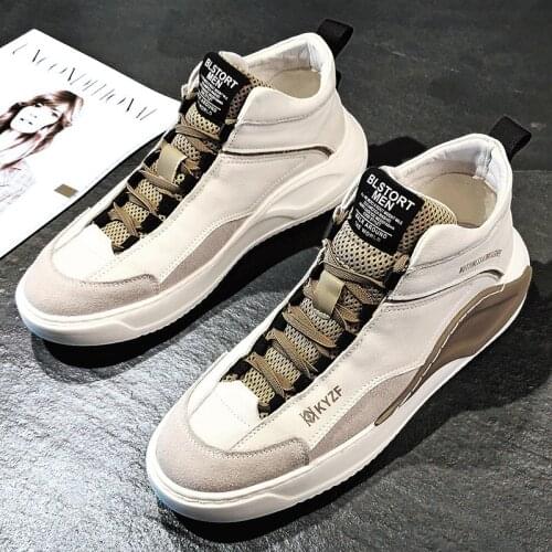 Fashion Casual Shoes Men Breathable Sneakers Outdoor Comfortable Leisure Shoes Sports Shoes Mens High Top Shoes