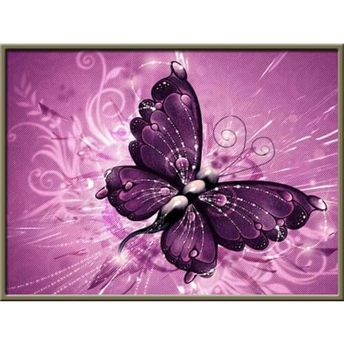 Butterfly Flower DIY 11CT Cross Stitch Embroidery Kits Needlework Craft Set Printed Canvas Cotton Thread Home Sell