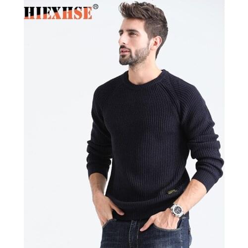 2020 Autumn Winter New Fashion Slim Round Neck Pullover Knitted Sweater Casual Solid Color Men Sweater