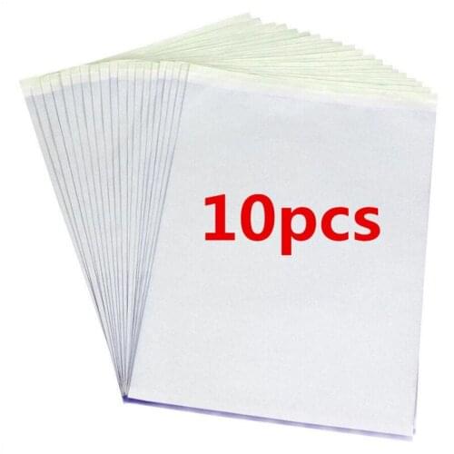 New Hectograph 10pcs/set Tattoo Stencil Carbon Thermal Tracing Transfer Copy Paper Tattoo Equipment Accesories Desk