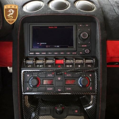 New Arrival Lamborghini Gallardo LP550 LP560 Air conditioning panel cover real carbon fiber interior trim parts wholesale 0118