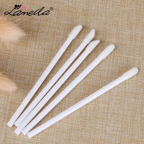 Disposable Clip Brush 50 Sticks Flocked Pp Lip Stick Solid chun cai shua Lipstick Makeup Brush B0517