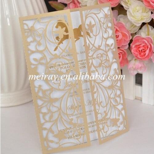 China wholesale new product wedding invitation card,laser cut invitation cards