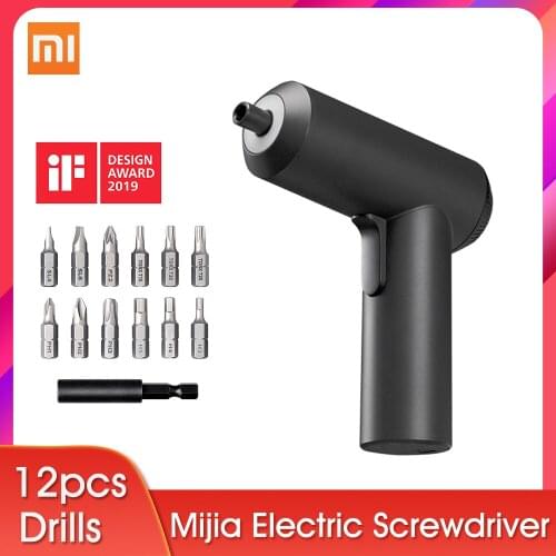 Original Xiaomi Mijia Electric Screwdriver Patent Cordless 3.6V 2000mAh Rechargeable Battery 5N.M Torque 12PC S2 Bits PH H SL