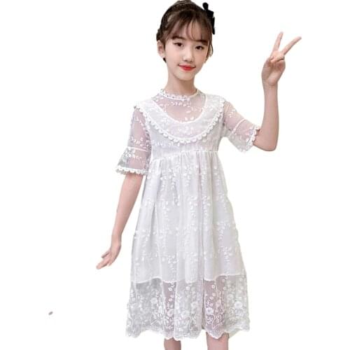 Dress For Girls Lace Dress Girls Spring Autumn Children Dresses Cute Style Kids Costume 6 8 10 12 14