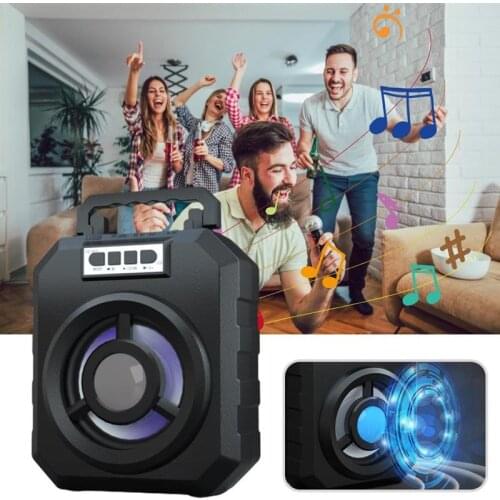 Full Range Wireless Bluetooth Speaker Bass Party Outdoor Gaming Waterproof USB Speakers Support TF Card Subwoofer Loudspeaker