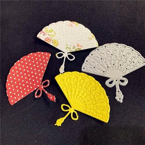 Sector Folding Fan Metal Cutting die keychain shaker Heart Paper Key Chain Scrapbook Paper Craft Card Punch Art Knife Cutter