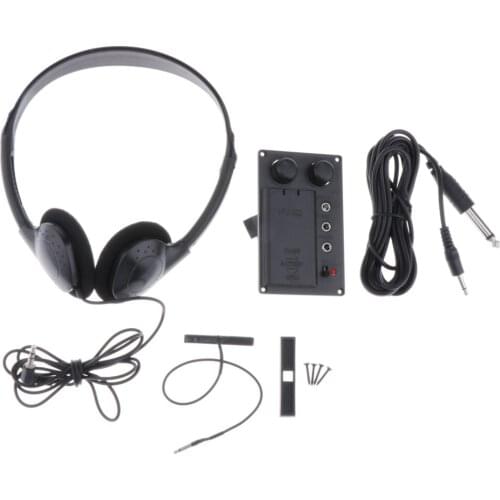 Violin Piezo Pickup System with Headphone Cable Piezo Set DIY Parts