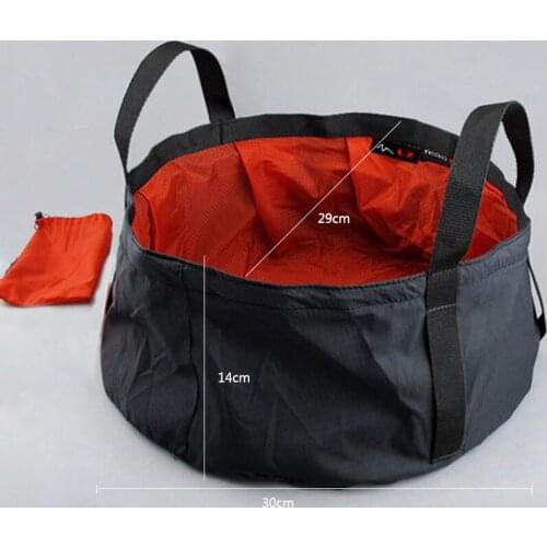 8.5L Portable Ultra-light Outdoor survival Folding Washbasin Camping Basin Camping Equipment Survival Military Travel Kits