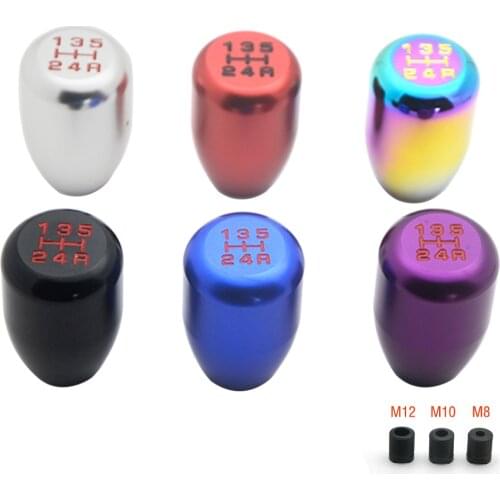 Universal Racing 5 Speed Car Gear Shifter Knob Manual Automatic Alloy Gear Shift Knob Shift Lever