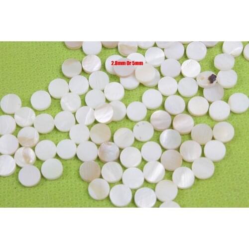 Yinfente 200pcs Shell Material Dots Guitar parts Guitar Fretboard Side diameter 2.5mm Or 5mm Two Choose Guitar accessories