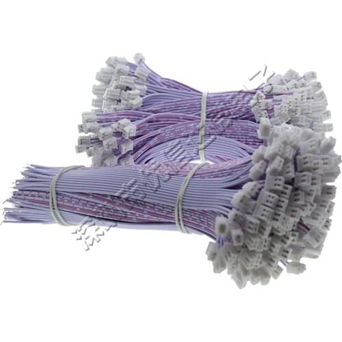 10PCS XH2.54mm Red And White Line Terminal Line 2/3/4/5/6/8/9/10/11/12P Single-Head Electronic Line 10CM