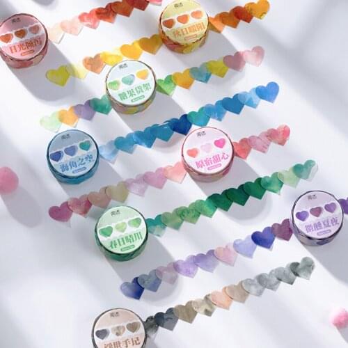 100 pcs/lot Candy Colorful love Journal Decorative Washi Sticker Scrapbooking Stick Label Diary Stationery Album Stickers