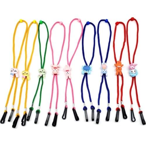 4/5/9Pcs Adjustable Face Mask Cover Cartoon Lanyard Children Kids Adults Glasses Holder Rope Earloop Non Slip Hanging Neck Ropes