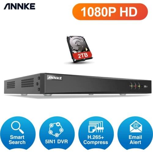 ANNKE 32CH 1080P Lite 5in1 AHD DVR support CVBS TVI AHD Analog IP Cameras HD P2P Cloud H.264 VGA video recorder RS485 Audio