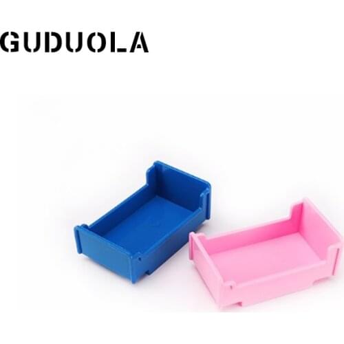 GUDUOLA Big Bricks Bed City Home House Bedroom Brick Playmobil Toys Duplo Building Block For Children 2pcs/lot Random Color