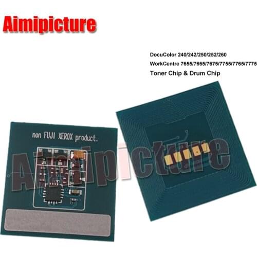 For Xerox DC240 242 DC250 252 DC260 WC7655 7665 7675 006R01449 006R01452 006R01451 006R01450 Toner Cartridge Chip 20pcs/lot