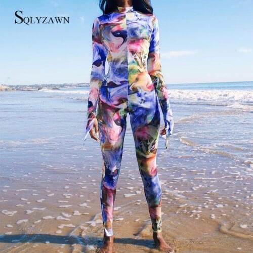 Color Block Fitness Sporty Rompers Casual Womens Jumpsuits Workout Activewear Long Sleeve Skinny Jumpsuits Spring Body Suit