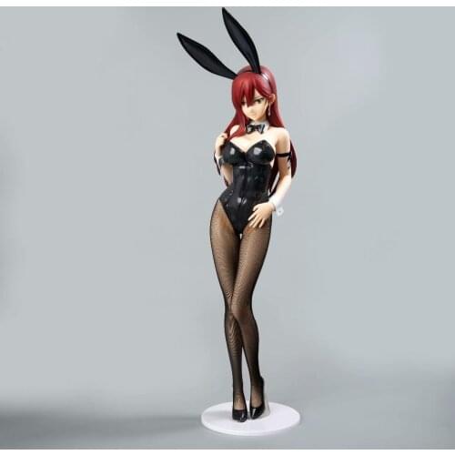 Freeing Fairy Tail Erza Scarlet Bunny Girl PVC Action Figure Anime Sexy Girl Figure Model Toys Japanese Adult Action Figure Toys