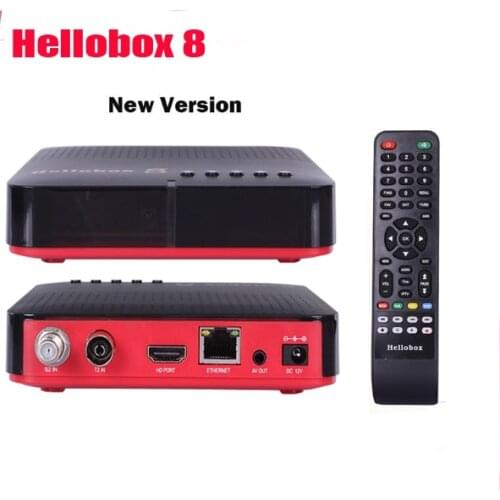 Hellobox 8 new version satellite receiver DVB-T2 DVBS2 Combo TV Box Twin Tuner Support TV Play On Phone set top box