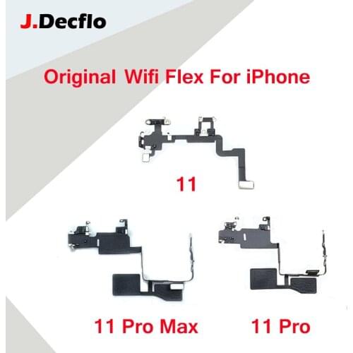 JDecflo ORIGINAL 2pcs WiFi Antenna Flex Cable for iPhone 11 11pro 11promax Original Pulled Wi-Fi Antenna Signal Receiver Ribbon