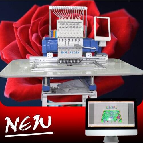 China 10 years service ! High efficiency one head computer cap embroidery machine programmable flat leather embroidery machine
