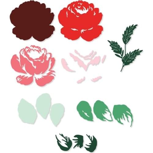 Metal Cutting Dies Decorative Flower Layering Antique Rose For DIY Scrapbooking Embossing Album Paper Cards Dies 2021New