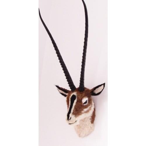 Simulation antelope head simulation sheep head animal head wall decoration European creative living room porch wall hanging bar
