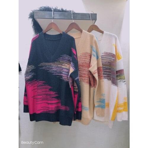 Fashion 2021 New Ladies Long Sleeve Sexy Casual Gold Cashmere Sweater 1203