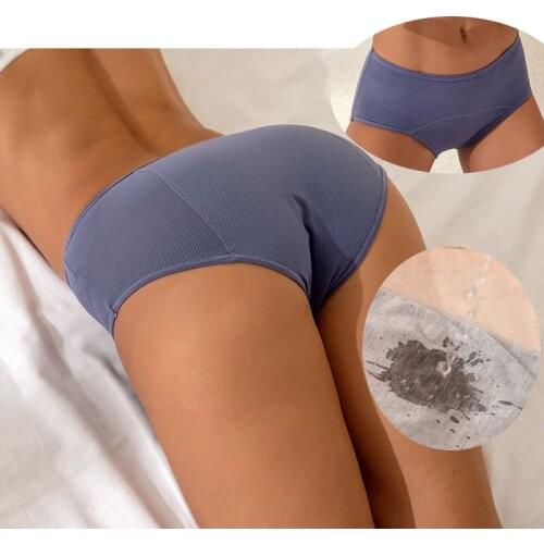 Leak Proof Menstrual Plus Size Womens panties Physiological Pants Womens cotton briefs underwear panties Waterproof Briefs