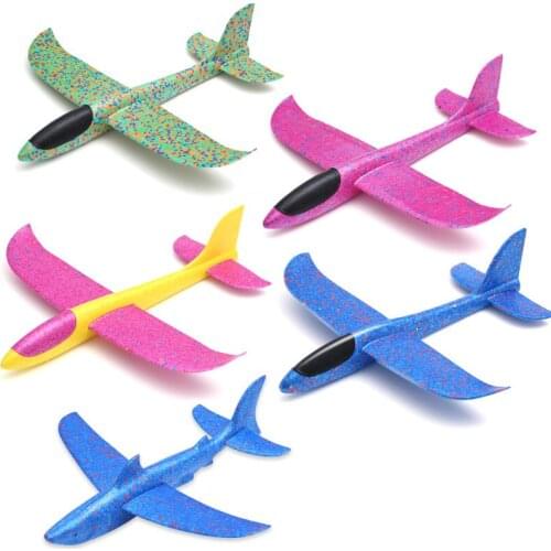 36/48/69 CM Big Hand Throw Foam Planes DIY Kids Toys Flying Glider Aeroplane Model Party Fillers Flying Glider Plane Toys For