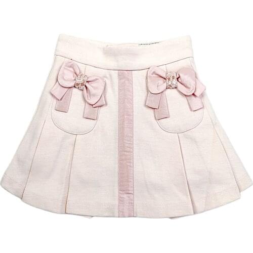 Girls Pleated Skirt Princess Party Clothes Bottoming Pear Skirts Wild Child Casual Skirt Dance Training for Girls 6Y 4D0887