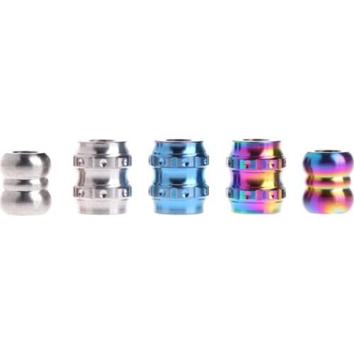 Outdoor Camping EDC Tools Titanium Alloy TC4 Knife Beads Paracord Rope Pendant G32E