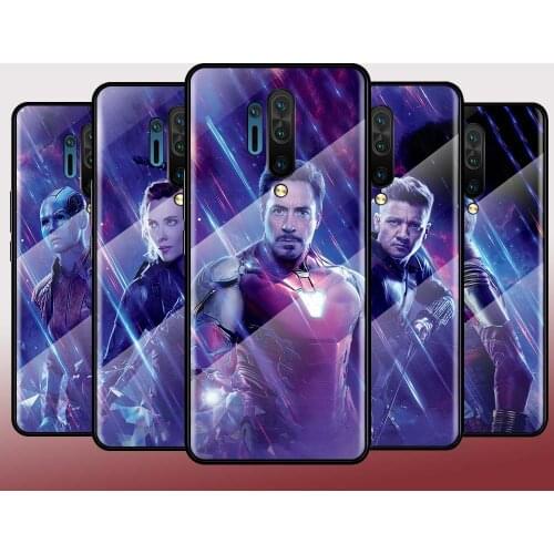 Hero Marvel Avenger Tempered Glass Hot New Shell Luxury Cover For Oneplus 7 7T 8 Z 8 8T 9 9R Nord PRO 5G Phone Case