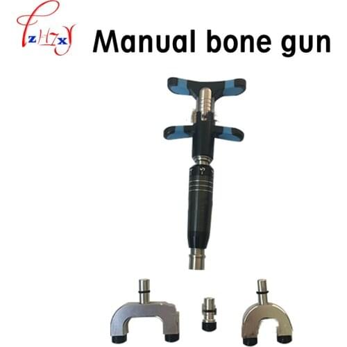 Manual chiropractic gun adjustable acupoint massage spinal correctional gun with three pcs spinal correctional muzzle 1pc
