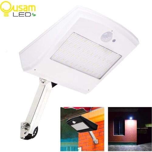 Garden Solar Light 48LED 900LM PIR Sensor Motion With Remote Control For Outdoor Garage Adjustable Solar Powered Lamp Waterproof