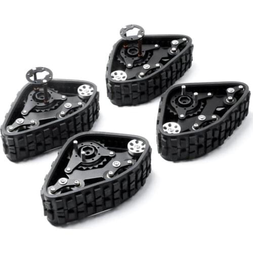 Snow Tire 4PCS Track Wheel for 1/10 Axial SCX10 I II AX90016 90027 90035 90036 90037 RC Crawler Car Upgrade Parts