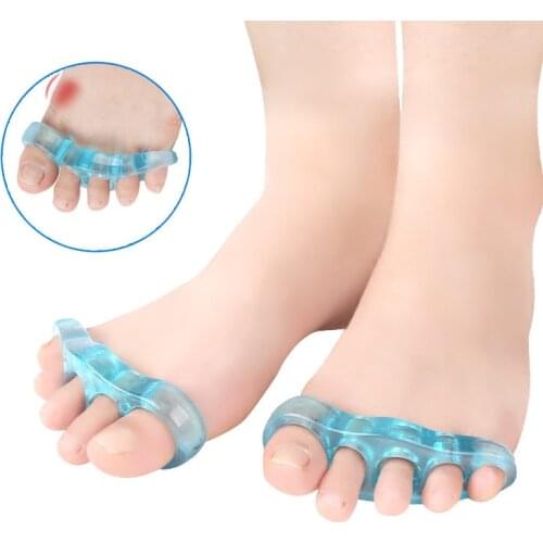 Silicone Insole,Toe / Finger Separator Feet Reusable Nail Art Manicure Pedicure Foot Braces Washable Foot Care insole