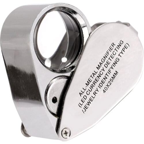 40X 25mm Glass Magnifying Magnifier Jeweler Design Repair Loupe Loop