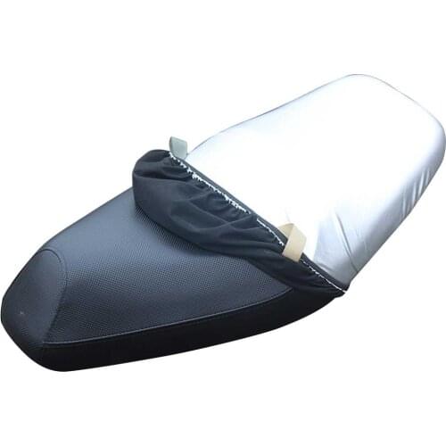 1Pcs Waterproof Breathable Motorcycle Motorbike Scooter Seat Covers Cushion PU Silver Coated Seat Cover Protection Accessories