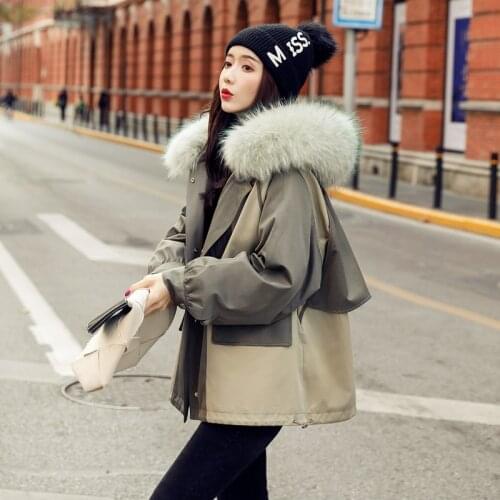 White Duck Down Jacket Female Winter 2021 Natural Raccoon Fur Collar Coat Women Hooded Warm Parkas Casual Casaco Feminino Gxy101