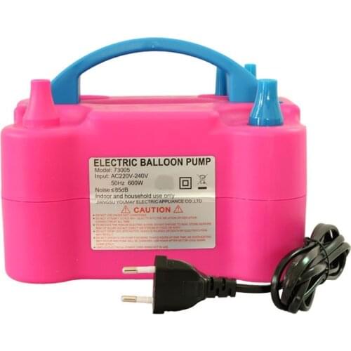 1pc 220V High Voltage Double Hole AC Inflatable Electric Air Balloons Pump Electric Balloon Inflator Pump Portable Air Blower