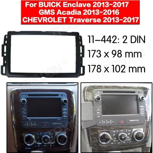 11-442 Car radio Frame Panel for Buick Enclave 2013-2017 Radio Stereo Fascia Panel Frame Adaptor Fitting Kit