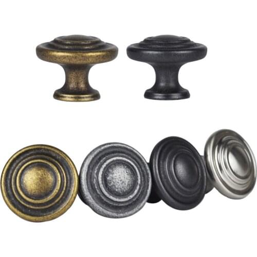 1x Single Hole Antique Bronze Drawer Pulls Handles Kitchen Cabinet Pulls Knobs