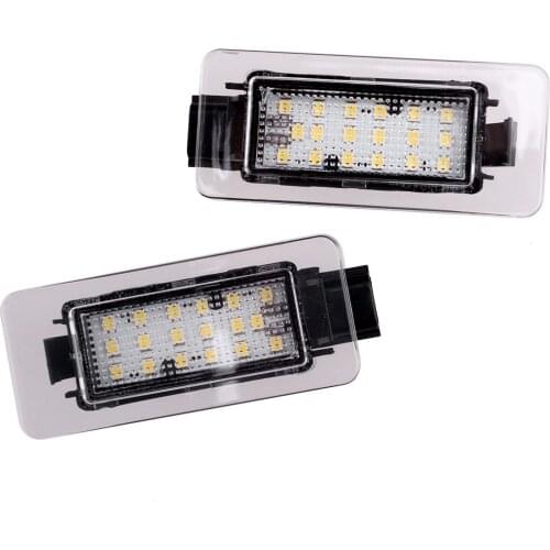 2pcs/Set Car White LED License Number Plate Light Lamp 265108990E Fit for Nissan Serena C27 Altima