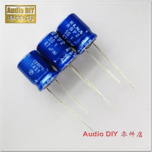 20PCS/100PCS ELNA RBP2 (R2B) Series 47uF 50V 50V47UF Non-Polar Electrolytic Capacitor
